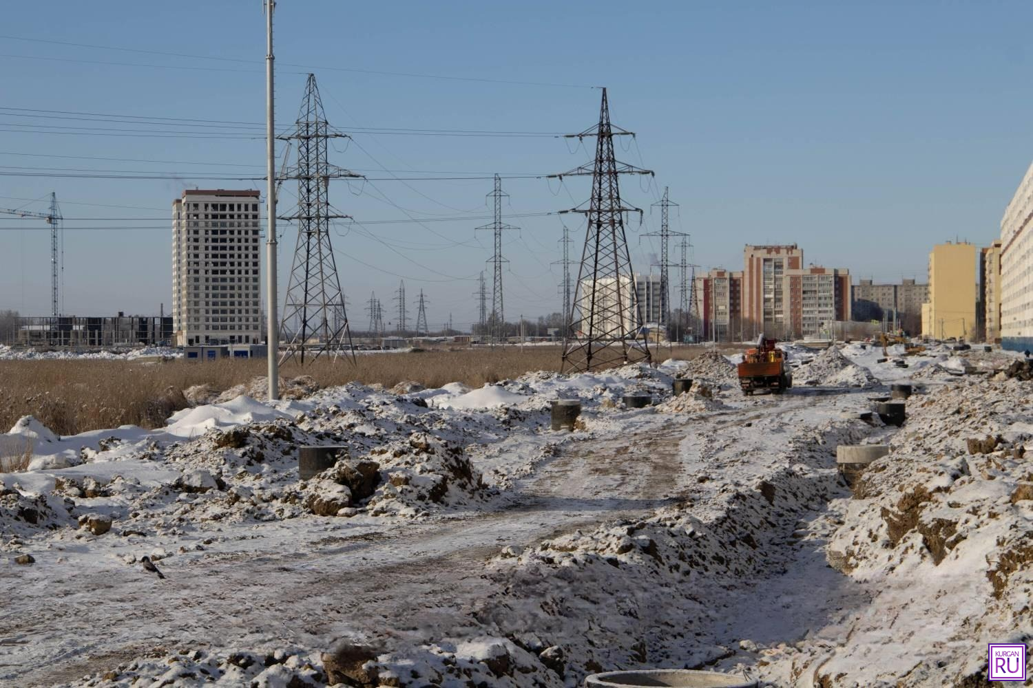 В Кургане продолжат строительство дорог в Заозерном